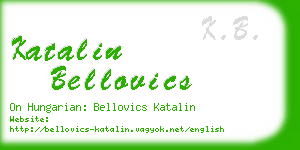 katalin bellovics business card